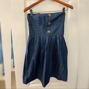 Denim short dress